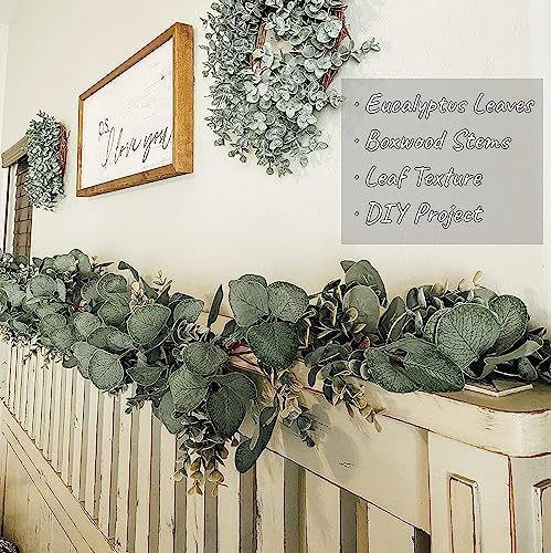 2 Pack Eucalyptus Garland Lush Artificial Greenery Faux Vines, alternate view 5