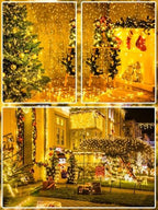 2 Pack Extendable 600 LED Christmas String Lights Indoor Outdoor Warm White, alternate view 6