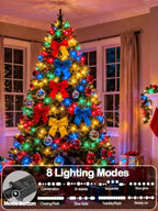2 Pack Extendable Christmas String Lights Indoor Outdoor 200 LED Multicolor, alternate view 2