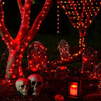 2 Pack Fairy Lights Battery Operated, Red Lights for Halloween, alternate view 2