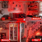 2 Pack Fairy Lights Battery Operated, Red Lights for Halloween, alternate view 3