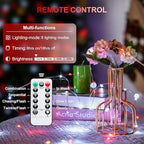2 Pack Fairy Lights Battery Operated, Red & White Christmas Lights, alternate view 4
