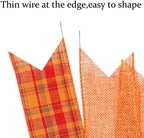 2 Pack Fall Bows for Wreaths Decorations for Home, Halloween Tree Topper Bow, Thanksgiving Bow with Orange, alternate view 4