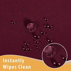 2 Pack Fitted Table Covers for 4 Foot Tables, Burgundy in 4FT | 2 Pack in Burgundy, alternate view 4