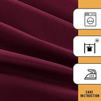 2 Pack Fitted Table Covers for 4 Foot Tables, Burgundy in 4FT | 2 Pack in Burgundy, alternate view 6