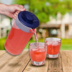 2 Pack - Fridge Door Water Pitcher with Lid (Half Gallon Pitcher / 64oz) in Navy, alternate view 4