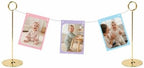 2 Pack Gold Table Banner Stand Banner Holder Garland Display Stand in Gold