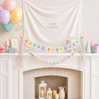 2 Pack Gold Table Banner Stand Banner Holder Garland Display Stand in Gold, alternate view 4