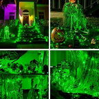 2 Pack Green Fairy Lights Battery Operated, Total 400 LED 132ft, alternate view 6