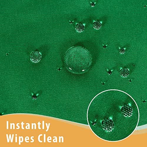 2 Pack Green Table Cloths for 8 Foot Rectangle Tables in 8FT | 2 Pack in Green, alternate view 4