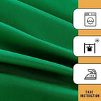 2 Pack Green Table Cloths for 8 Foot Rectangle Tables in 8FT | 2 Pack in Green, alternate view 6