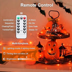 2 Pack Halloween Fairy Lights Battery Operated, Total 400LED 132ft, alternate view 4