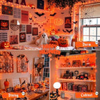 2 Pack Halloween Fairy Lights Battery Operated, Total 400LED 132ft, alternate view 5