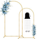 2 Pack Metal Arch Backdrop Stand(7.2 ft, 6.6 ft) Balloon Arbor Frame