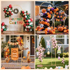 2 Pack Metal Arch Backdrop Stand(7.2 ft, 6.6 ft) Balloon Arbor Frame, alternate view 3