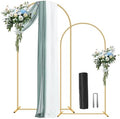 2 Pack Metal Arch Backdrop Stand 7.2FT, 6FT Wedding Balloon Floral Frame