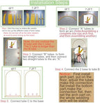 2 Pack Metal Wedding Arch (7.2FT, 6FT) Backdrop Gold Balloon Stand, alternate view 4
