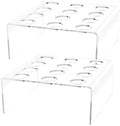 2 Pack Mini Ice Cream Waffle Cone Holder 12 Slot Retail Countertop Stand for Ice Cream Socials Events and