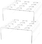 2 Pack Mini Ice Cream Waffle Cone Holder 12 Slot Retail Countertop Stand for Ice Cream Socials Events and