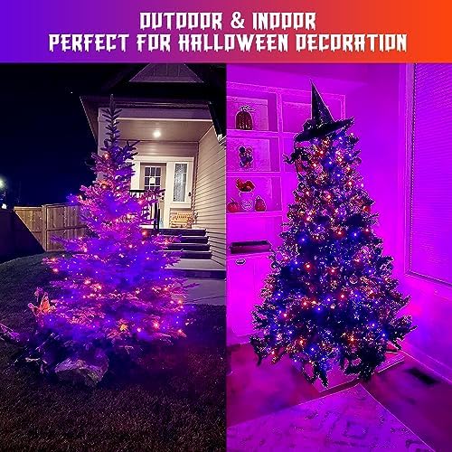 2 Pack Orange Purple Battery Operated Halloween Lights, alternate view 5