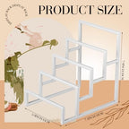 2 Pack Purse Organizer for Closet 4 Layer Silver Display Stand in Silver, alternate view 2