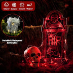 2 Pack Red Fairy Lights Battery Operated, Total 200 LED 66ft, alternate view 3