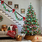 2 Pack Red White and Green Christmas Lights Battery Operated, alternate view 4