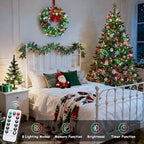 2 Pack Red White and Green Christmas Lights Battery Operated, alternate view 6