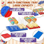 2 Pack Round and Heart Cake Pop Mold Press Set with Display Stand-capable Tray, Circle Cake Pop Cutter and, alternate view 4