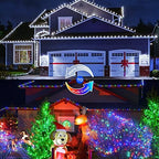 2 Pack Solar Christmas Lights Outdoor Waterproof, 100 LED 33ft White and Multicolor Color Changing Solar Fairy, alternate