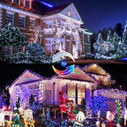 2 Pack Solar Christmas Lights Outdoor Waterproof, 100 LED 33ft White and Multicolor Color Changing Solar Fairy, alternate