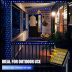 2 Pack Solar Fairy Lights, Each 33FT 100 LED, Blue and White, alternate view 3