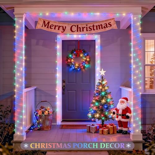 2 Pack Solar Fairy Lights, Each 33FT 100 LED, Multi-Colored, alternate view 2