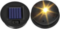 2 Pack Solar Lights Replacement Top, 3.3 inch Top, 2.91 inch Bottom, Waterproof, Warm White in Warm White