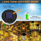 2 Pack Solar Lights Replacement Top, 3.3 inch Top, 2.91 inch Bottom, Waterproof, Warm White in Warm White, alternate view 6