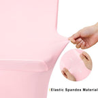2 Pack Spandex Table Cloth 4FT, Elastic Fitted Pink Tablecloth in Pink, alternate view 5