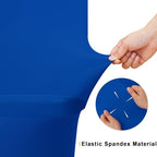 2 Pack Spandex Table Cloth 5FT, Elastic Fitted Blue Tablecloth in Blue, alternate view 4