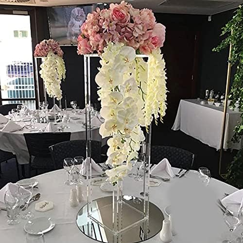 2 Pack Square Acrylic Flower Stand Wedding Centerpieces Tabletop Decor Clear Display Rack (2 Pack(60cm)), alternate view 2