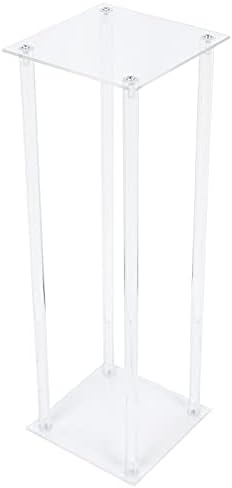 2 Pack Square Acrylic Flower Stand Wedding Centerpieces Tabletop Decor Clear Display Rack (2 Pack(60cm)), alternate view 5