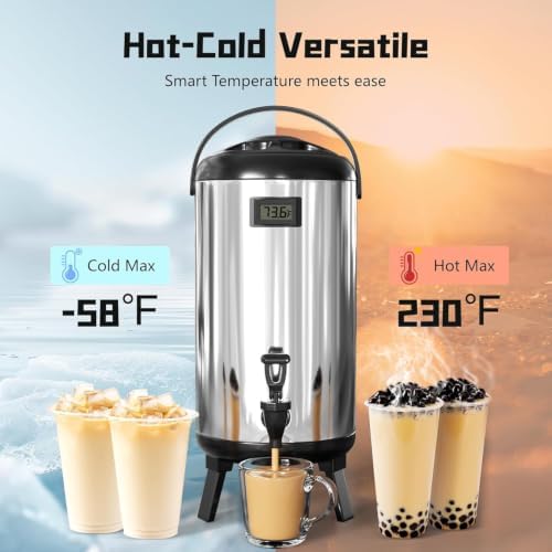 2 Pack Stainless Steel Insulated Beverage Dispenser 3.2 Gallon/12 L, alternate view 5