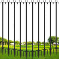 2 Pack String Light Poles,10 Ft Metal Poles with Fork for Outdoor String Lights, Outdoor Light Poles with Fork