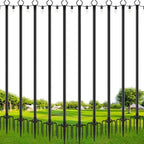 2 Pack String Light Poles,10 Ft Metal Poles with Fork for Outdoor String Lights, Outdoor Light Poles with Fork