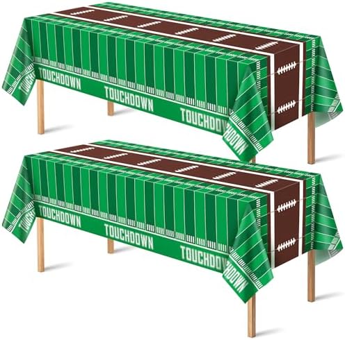 2 Pack Super Game Bowl Party Decorations 2027 - Football Party Decorations | Football Tablecloth - Football