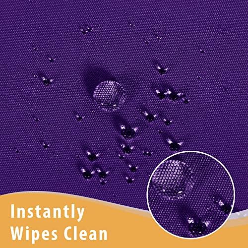 2 Pack Table Clothes for 4 Foot Rectangle Tables, Purple in 4FT | 2 Pack in Purple, alternate view 4