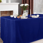 2 Pack Table Clothes for 4 Foot Rectangle Tables, Royal Blue in 4FT | 2 Pack in Royal Blue, alternate view 2