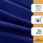 2 Pack Table Clothes for 4 Foot Rectangle Tables, Royal Blue in 4FT | 2 Pack in Royal Blue, alternate view 6