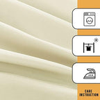 2 Pack Table Clothes for 6 Foot Rectangle Tables, Cream in 6FT | 2 Pack in Cream, alternate view 6