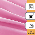 2 Pack Table Clothes for 6 Foot Rectangle Tables, Pink in 6FT | 2 Pack in Pink, alternate view 6