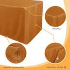 2 Pack Table Clothes for 6 FT Rectangle Tables, Bronze in 6FT | 2 Pack in Bronze, alternate view 5