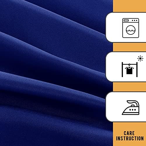 2 Pack Table Clothes for 8 Foot Rectangle Tables, Royal Blue in 8FT | 2 Pack in Royal Blue, alternate view 6